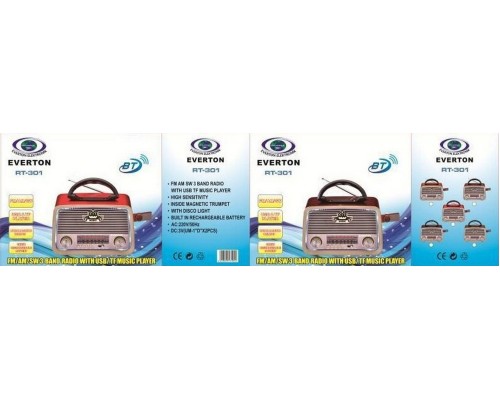 Usb Sd Fm Sw3 Radyo RT 301 Usb Sd Fm Sw3 Radyo RT 301
