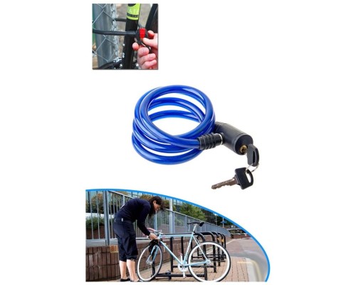 Bisiklet Kilidi Anahtarlı 17MM x 100CM Bisiklet Kilidi Anahtarlı 17MM x 100CM