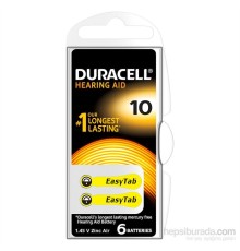 Duracell 10 Numara 6 lı İşitme Cihazı Pili