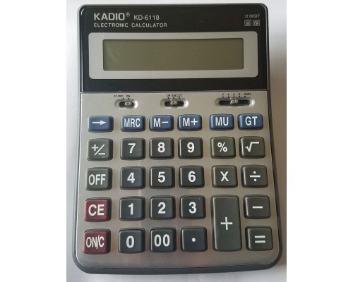 Kadio KD-6118 12 Haneli Büyük Boy Hesap Makinesi Kadio KD-6118 12 Haneli Büyük Boy Hesap Makinesi