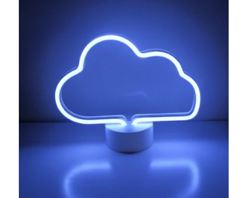 Neon Işıklı Bulut Masa Gece Lambası USB+Pil Neon Işıklı Bulut Masa Gece Lambası USB+Pil