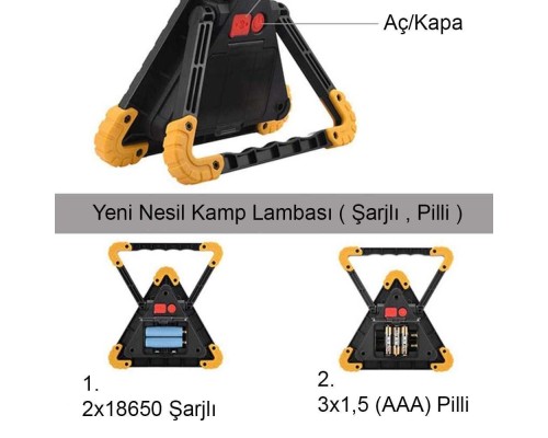 Profesyonel Kamp - Araba Lambası Bm-610 Profesyonel Kamp - Araba Lambası Bm-610