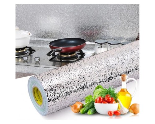 Yapışkanlı Kolay Silinebilir Mutfak Tezgah Üstü Folyo Gümüş 40 Cm x 10 M Yapışkanlı Kolay Silinebilir Mutfak Tezgah Üstü Folyo Gümüş 40 Cm x 10 M