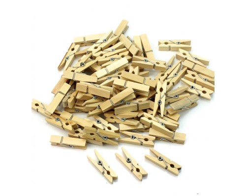 100'lü Ahşap Mandal 2.5cm (10'lu Paket-1000 Adet) 100'lü Ahşap Mandal 2.5cm (10'lu Paket-1000 Adet)