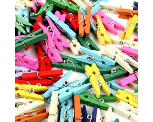 50'li Renkli Ahşap Mandal 3.5cm (10'lu Paket-500 Adet) 50'li Renkli Ahşap Mandal 3.5cm (10'lu Paket-500 Adet)