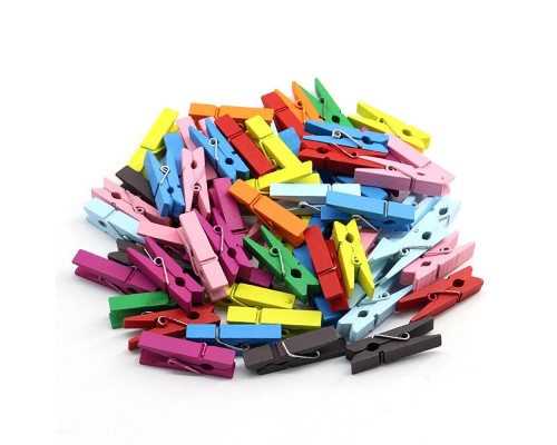 100 Lü Renkli Ahşap Mandal 2.5 Cm 12 Li Paket 1200 Adet 100 Lü Renkli Ahşap Mandal 2.5 Cm 12 Li Paket 1200 Adet