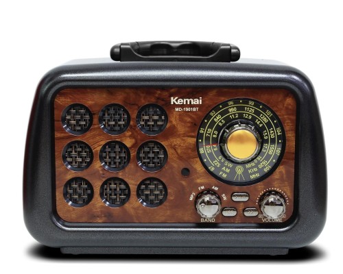 Kemai MD1901 USB/SD/MP3/Bluetooth Şarjlı Nostaljik Radyo SİYAH Kemai MD1901 USB/SD/MP3/Bluetooth Şarjlı Nostaljik Radyo SİYAH