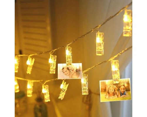 10'lu Işıklı Renk Değiştiren Fotoğraf Mandalları 10'lu Işıklı Renk Değiştiren Fotoğraf Mandalları