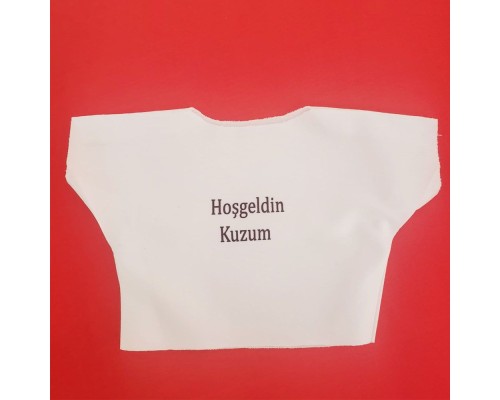 Hoşgeldin Kuzum Yazılı Oyuncak Tişörtü Hoşgeldin Kuzum Yazılı Oyuncak Tişörtü