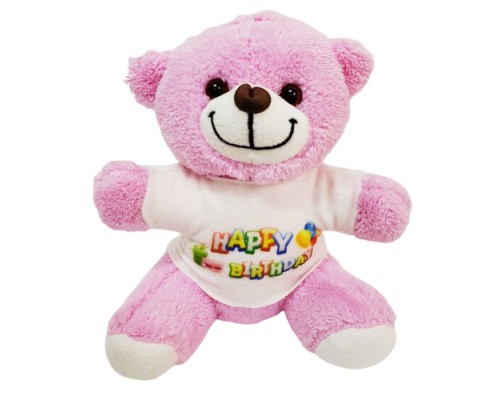 Happy Birthday Tişörtlü Ayıcık Happy Birthday Tişörtlü Ayıcık