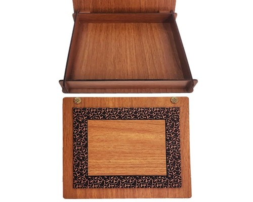 Derili Ahşap Kutu Derili Ahşap Kutu